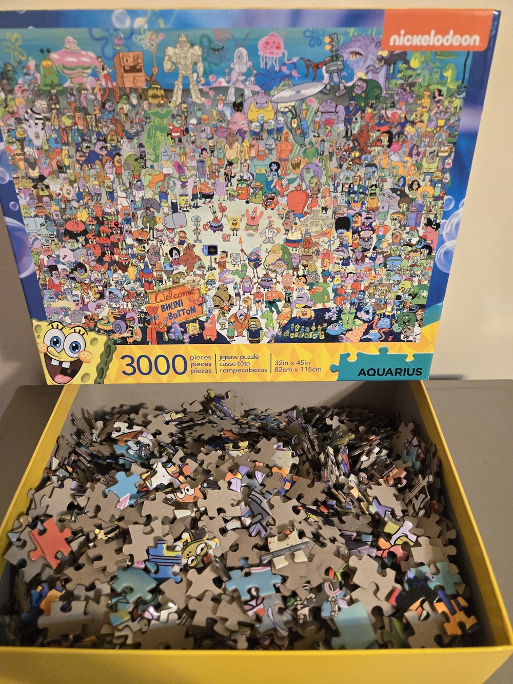 SpongeBob SquarePants Bikini Bottom 3000-Piece Jigsaw Puzzle (Aquarius)